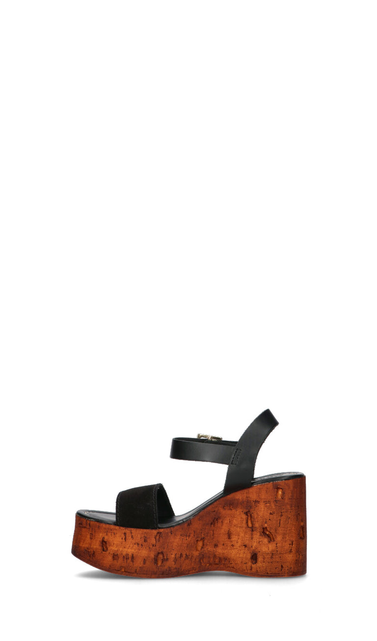 A.ENNIE Sandalo donna nero in pelle