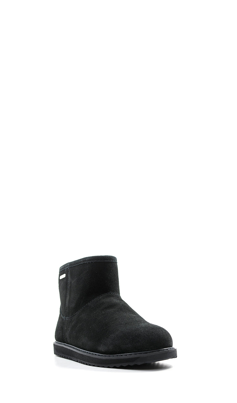 EMU Stivaletto donna nero in suede waterproof