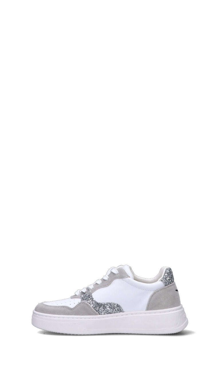 ALBERTO GUARDIANI Sneaker donna bianca/grigia/argento in suede