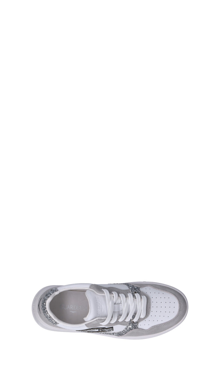ALBERTO GUARDIANI Sneaker donna bianca/grigia/argento in suede