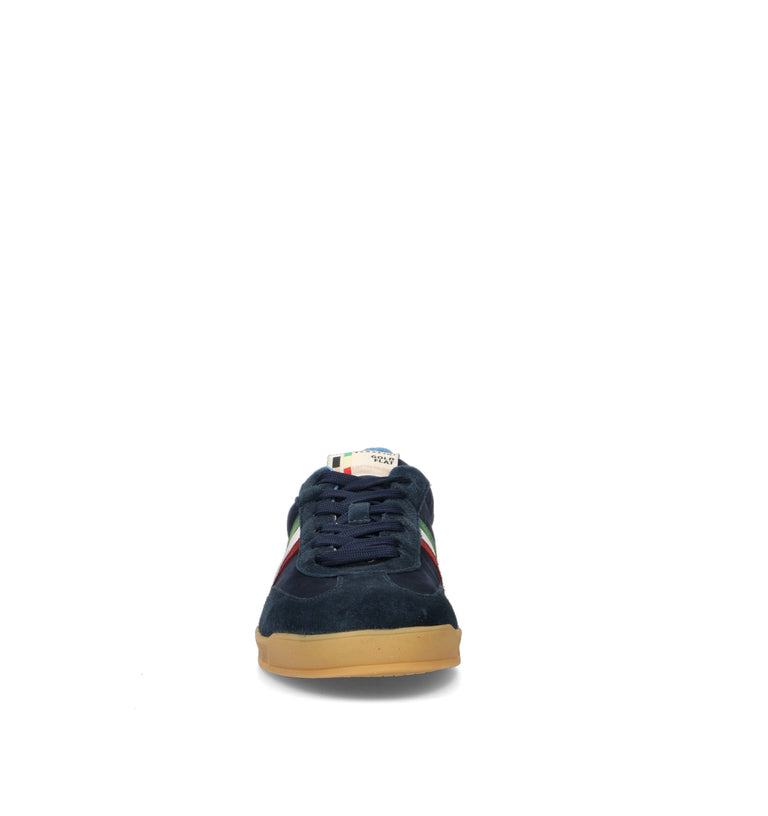 SERAFINI Sneaker uomo blu in suede