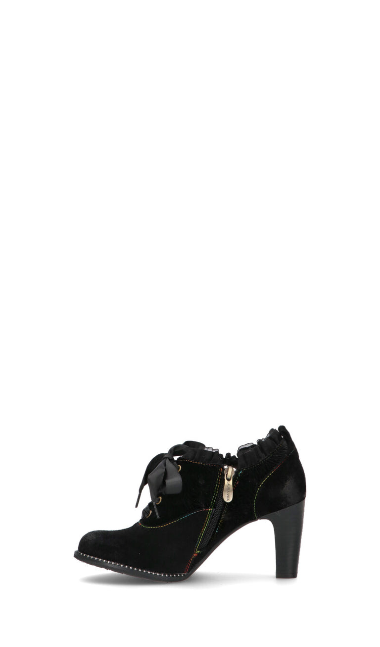 LAURA VITA Tronchetto donna nero in suede