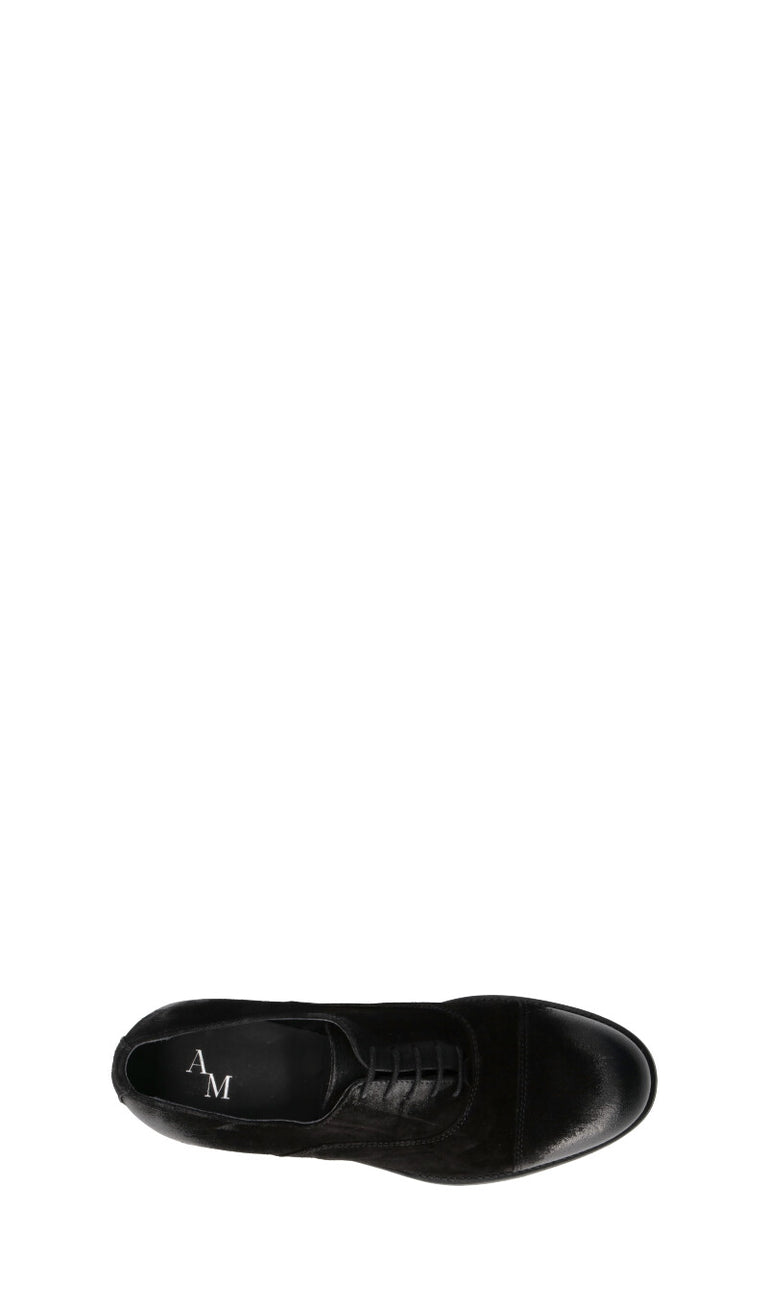 ANTICO MASTRO Stringata uomo nera in suede