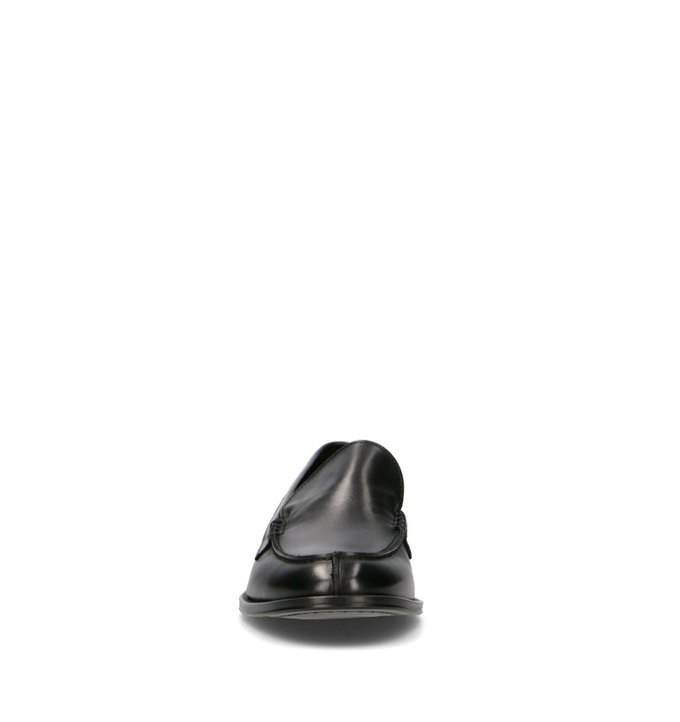 ANTICO MASTRO Mocassino uomo nero in pelle