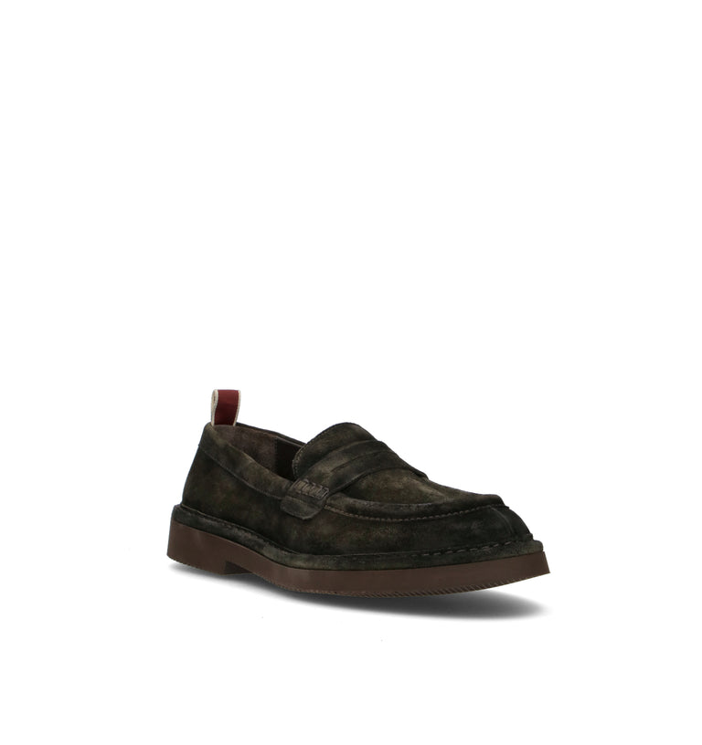 STURLINI Mocassino uomo militare in suede