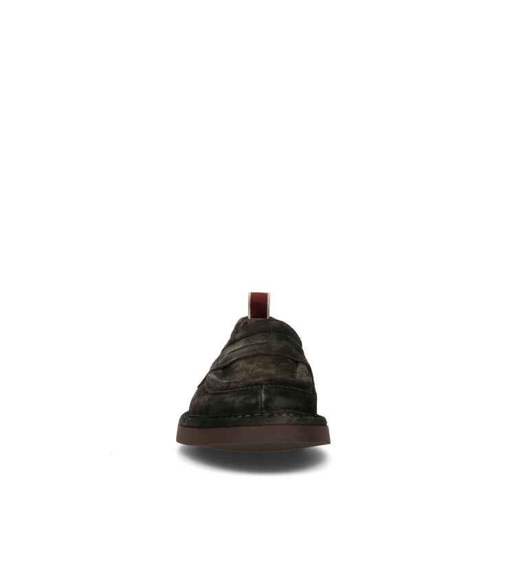 STURLINI Mocassino uomo militare in suede