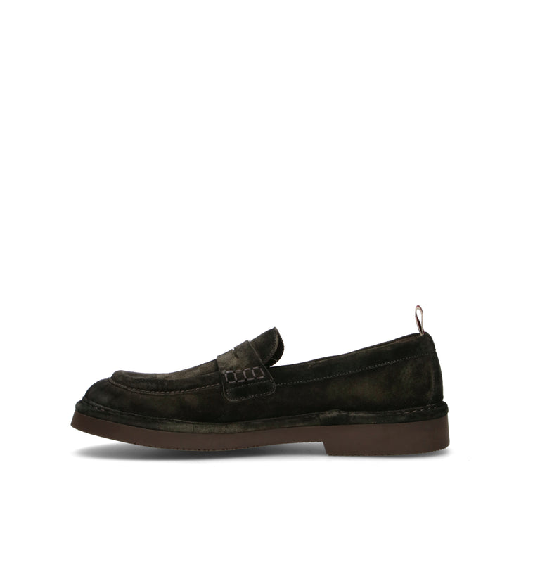 STURLINI Mocassino uomo militare in suede