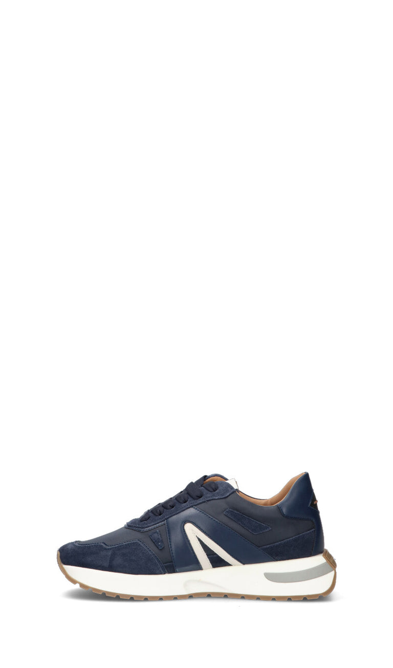 ALEXANDER SMITH Sneaker uomo blu in suede