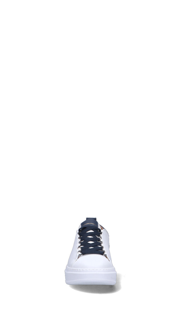 ALEXANDER SMITH Sneaker uomo bianca/blu in pelle