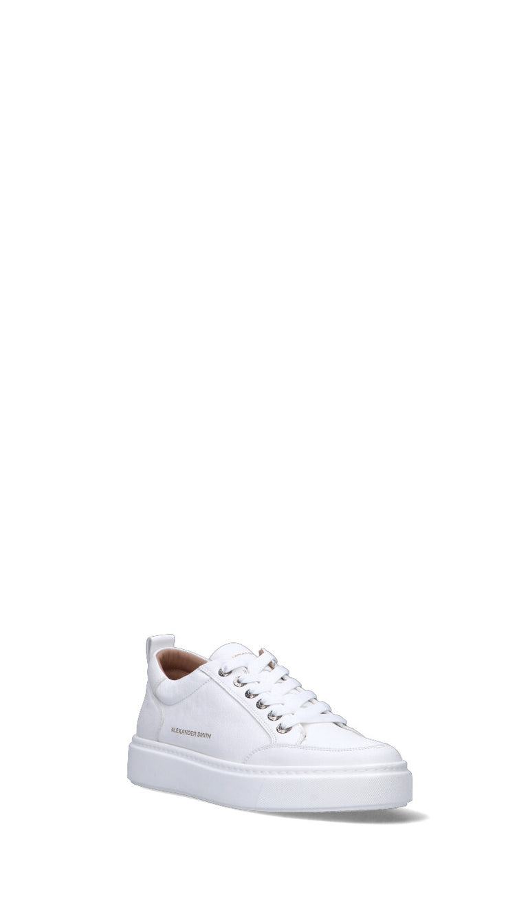 ALEXANDER SMITH Sneaker uomo bianca in pelle