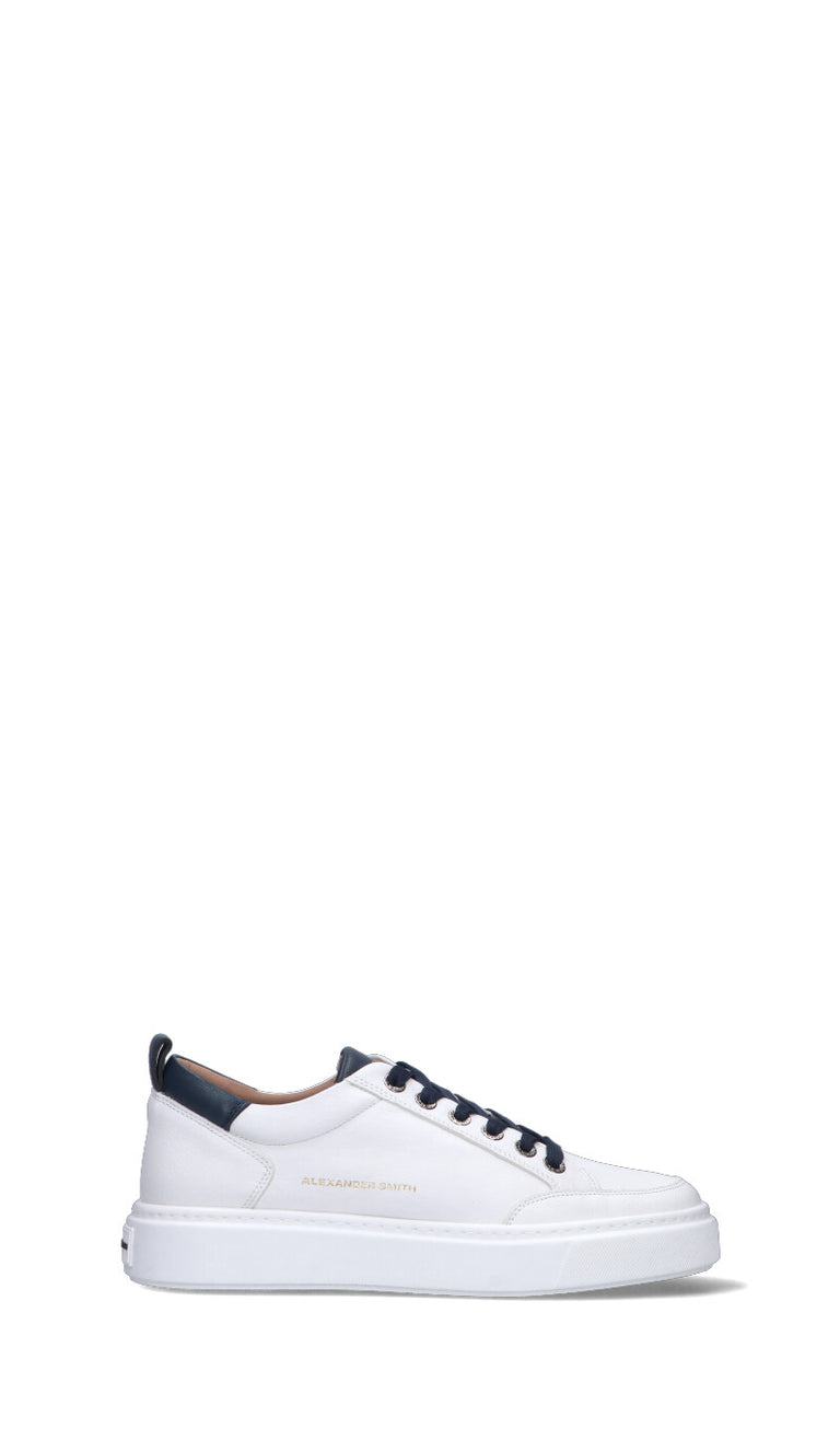 ALEXANDER SMITH Sneaker uomo bianca in pelle
