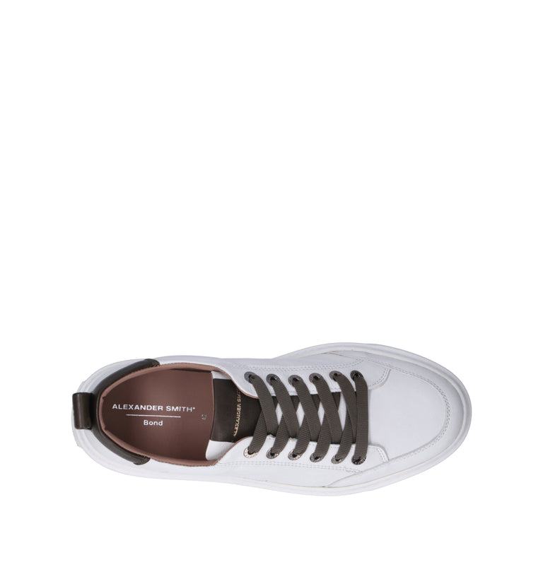 ALEXANDER SMITH Sneaker uomo bianca/marrone