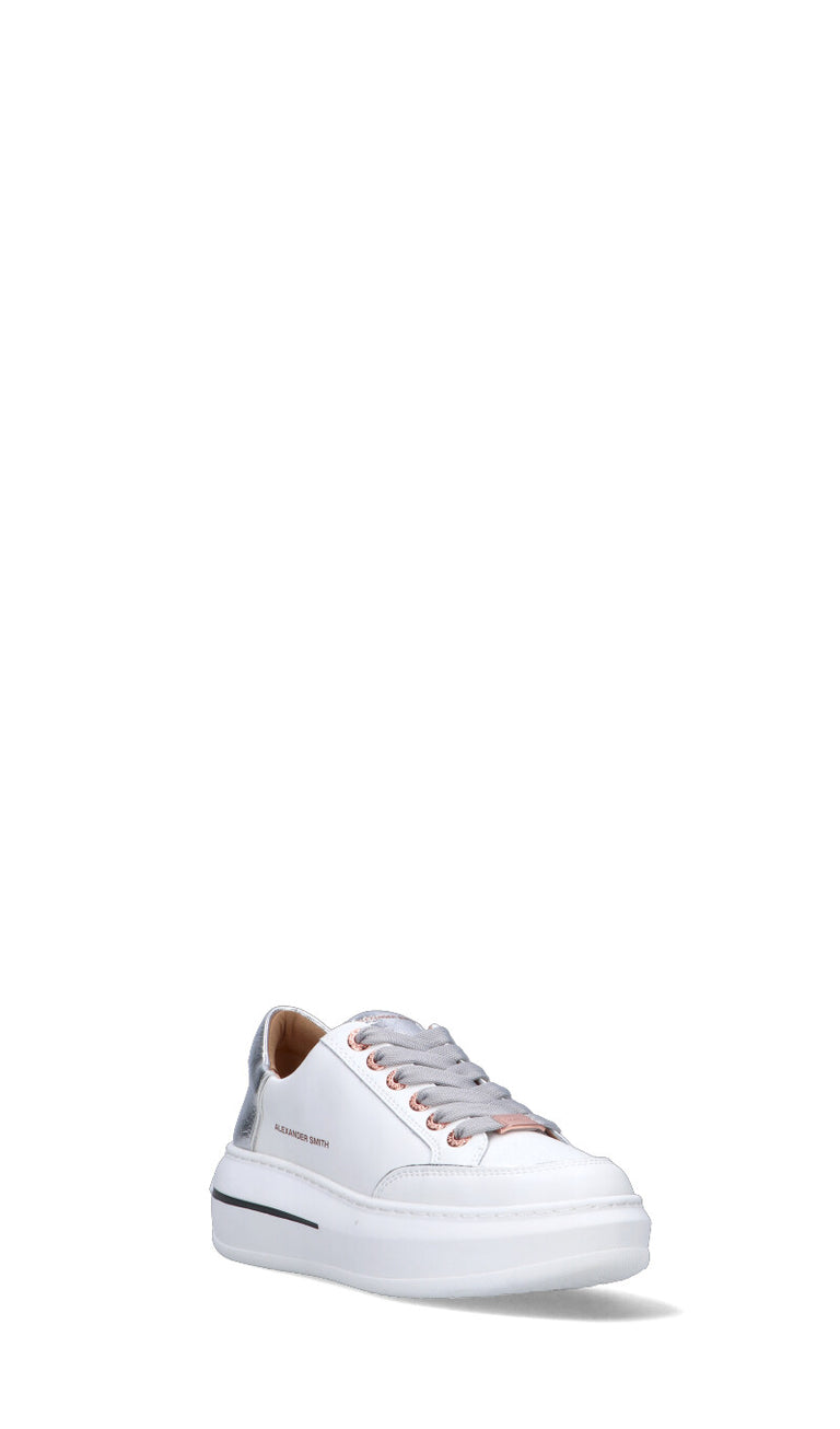 ALEXANDER SMITH Sneaker donna bianca in pelle