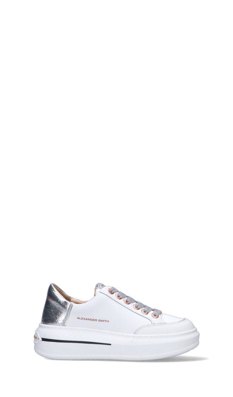 ALEXANDER SMITH Sneaker donna bianca in pelle