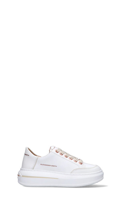ALEXANDER SMITH Sneaker donna bianca in pelle