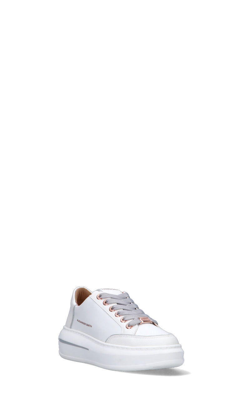 ALEXANDER SMITH Sneaker donna bianca in pelle