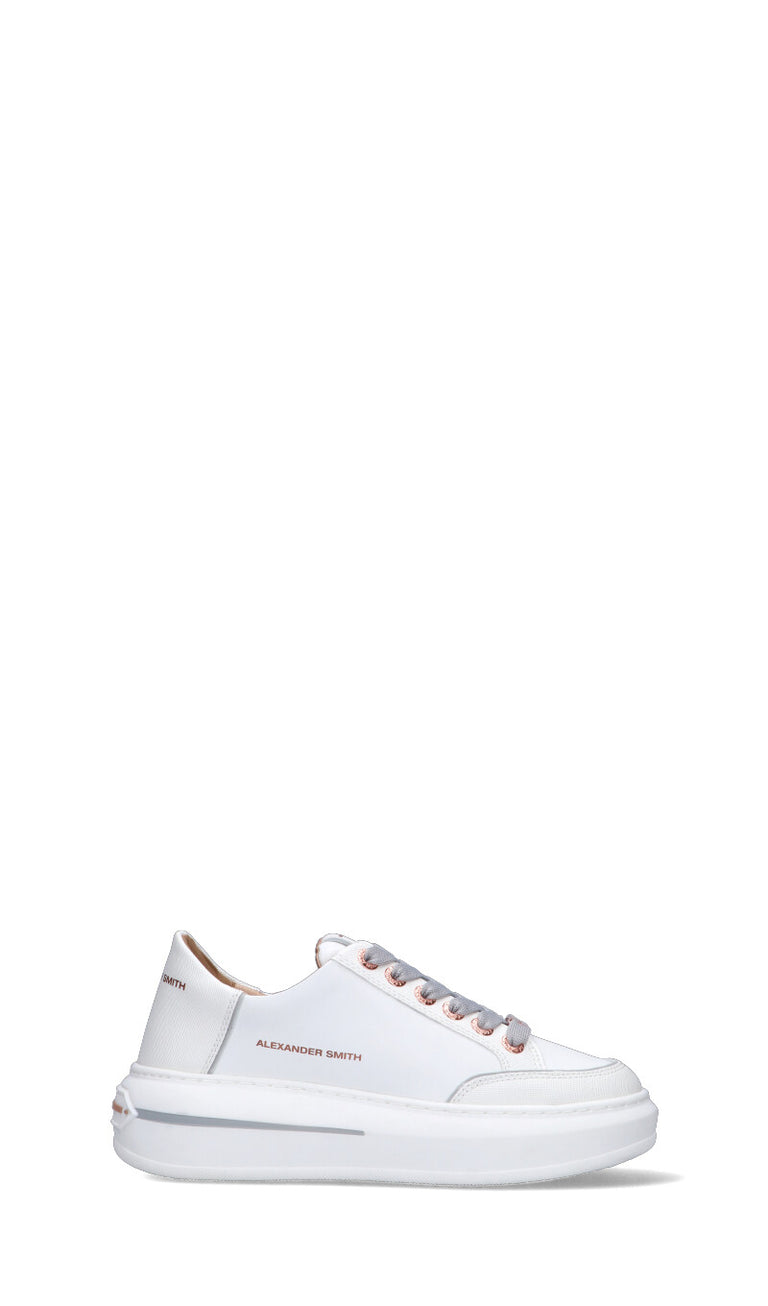 ALEXANDER SMITH Sneaker donna bianca in pelle