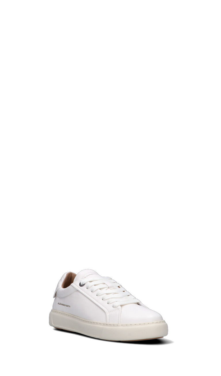ALEXANDER SMITH Sneaker uomo bianca in pelle