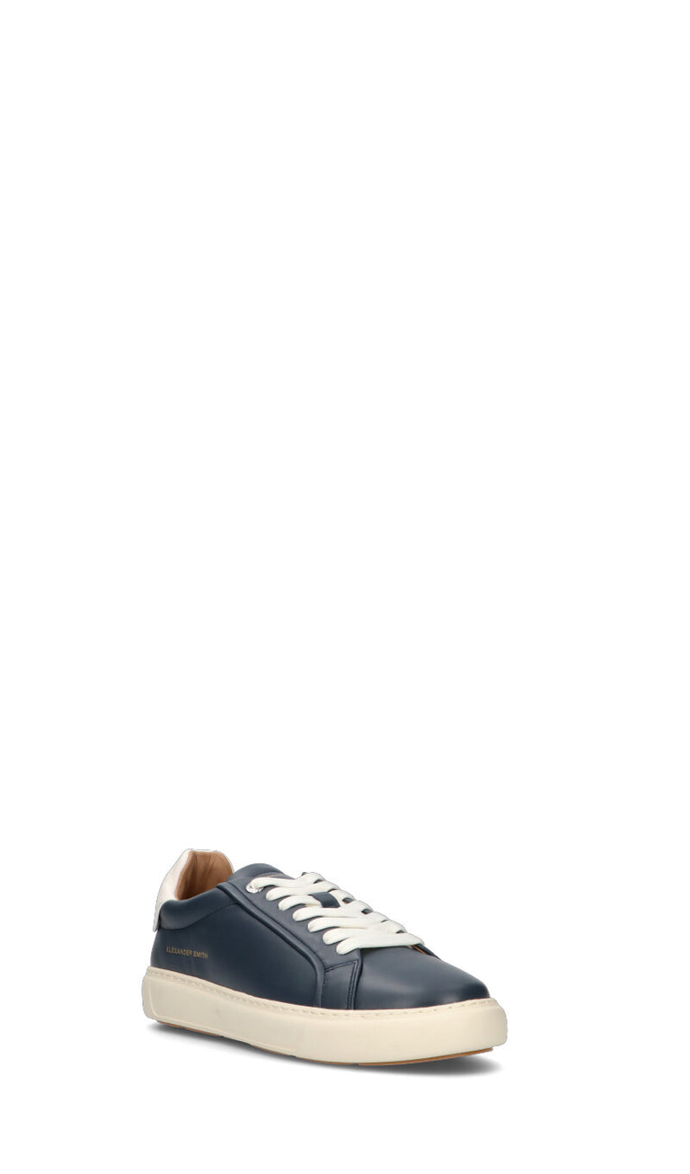 ALEXANDER SMITH Sneaker uomo blu in pelle