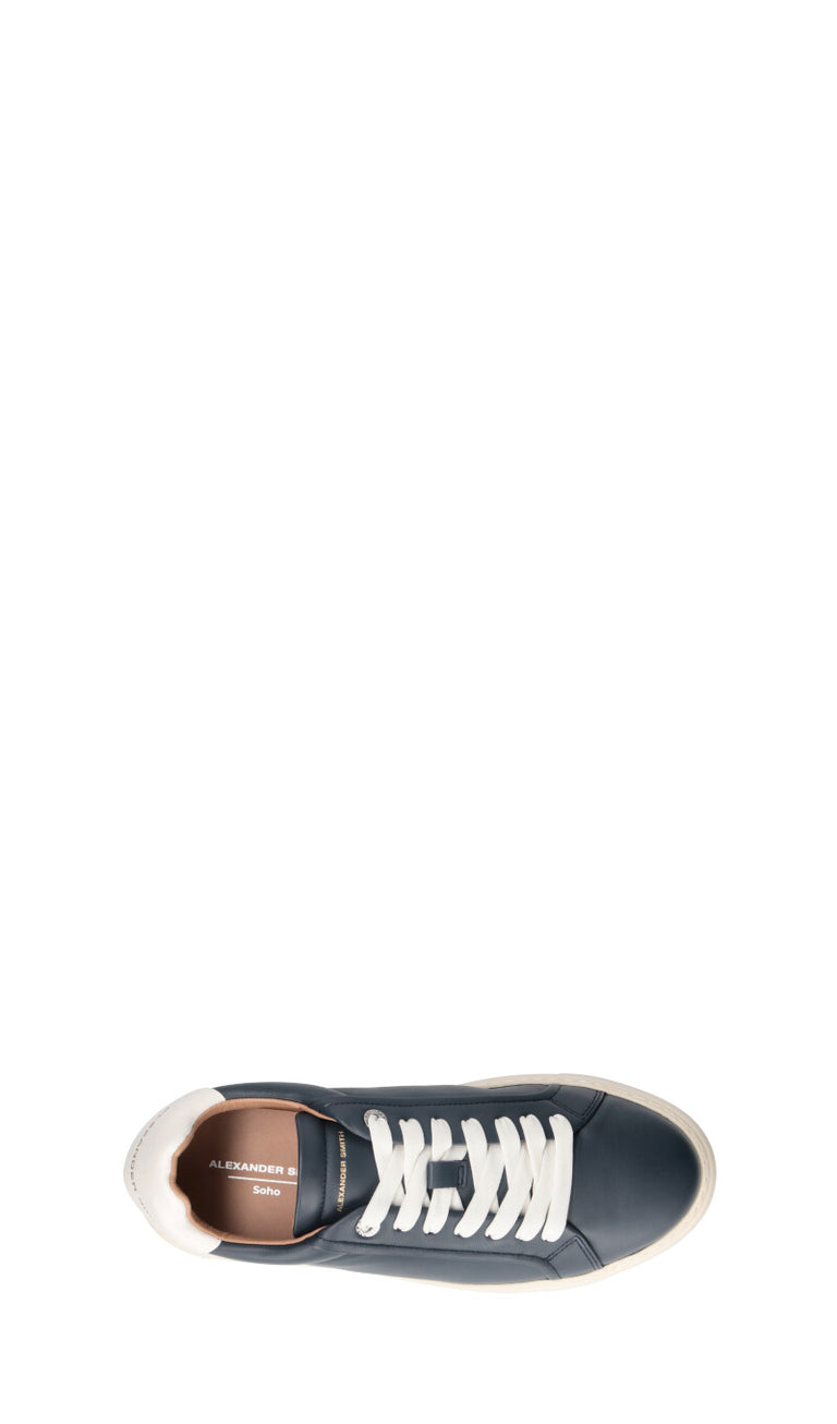 ALEXANDER SMITH Sneaker uomo blu in pelle