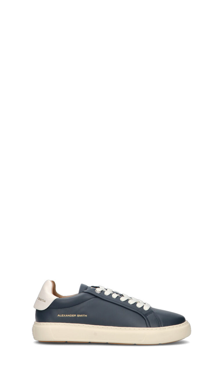 ALEXANDER SMITH Sneaker uomo blu in pelle