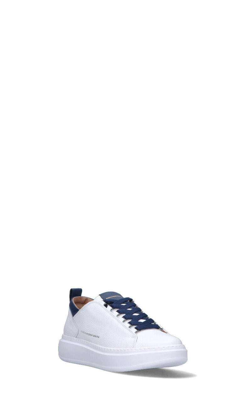 ALEXANDER SMITH Sneaker uomo bianca in pelle