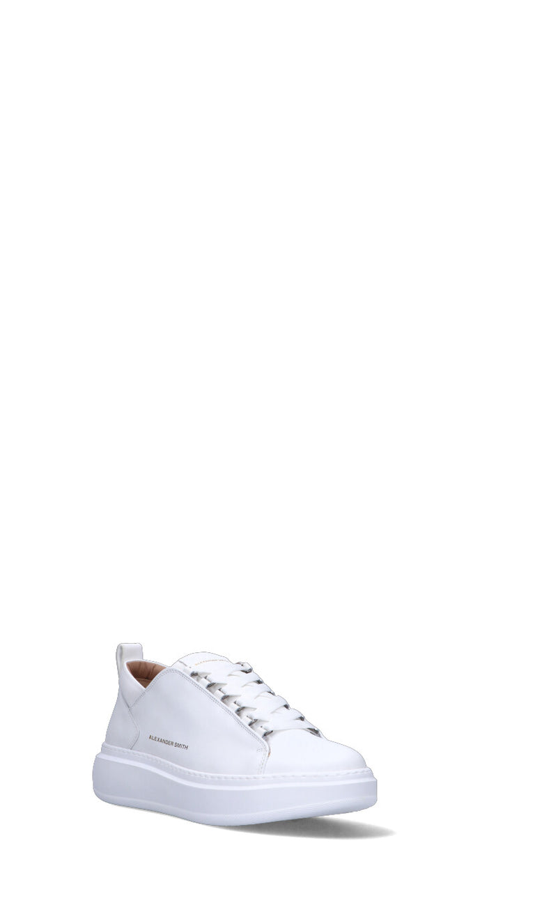ALEXANDER SMITH Sneaker uomo bianca in pelle