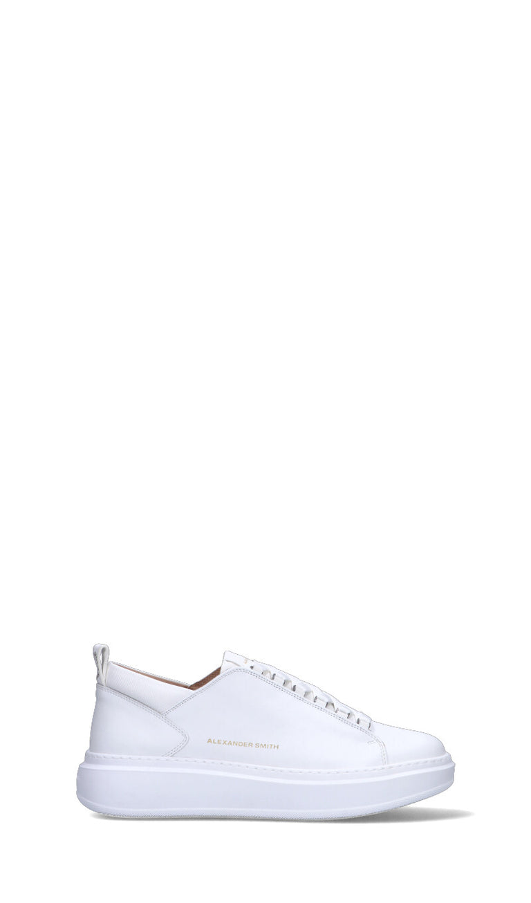 ALEXANDER SMITH Sneaker uomo bianca in pelle