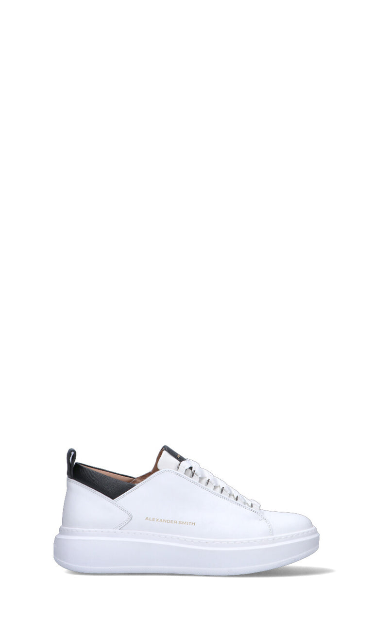 ALEXANDER SMITH Sneaker uomo bianca in pelle