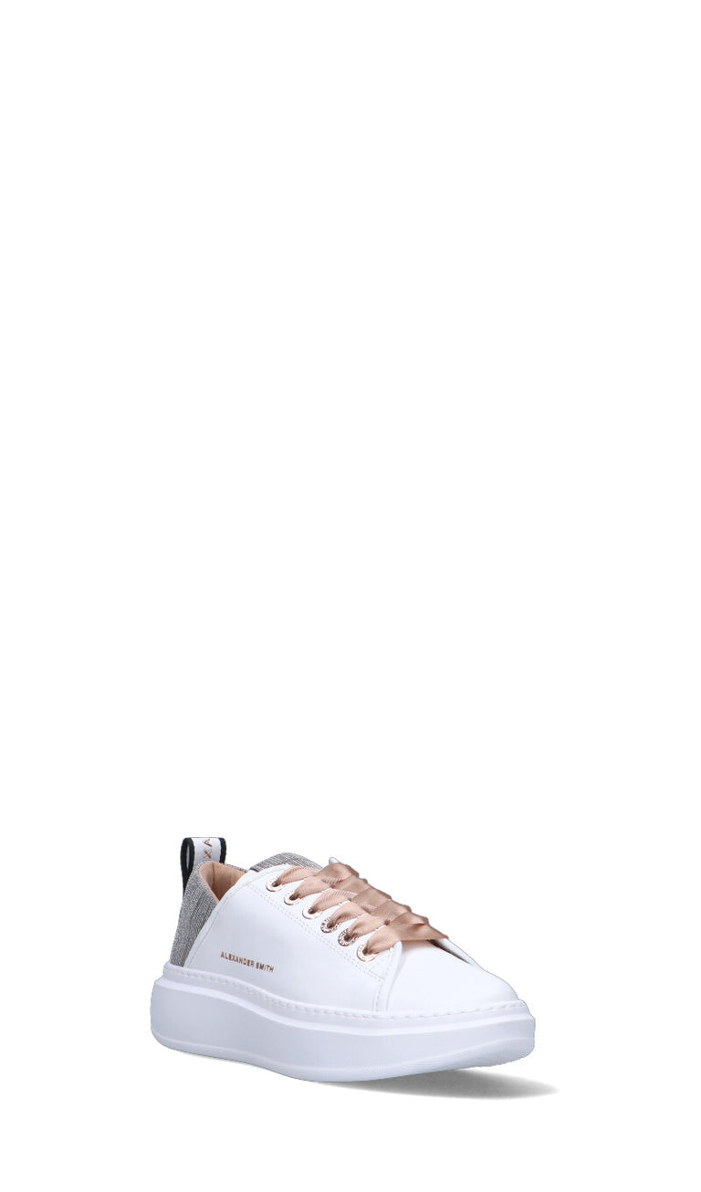 ALEXANDER SMITH Sneaker donna bianca in pelle