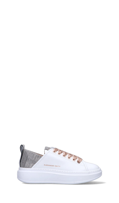 ALEXANDER SMITH Sneaker donna bianca in pelle