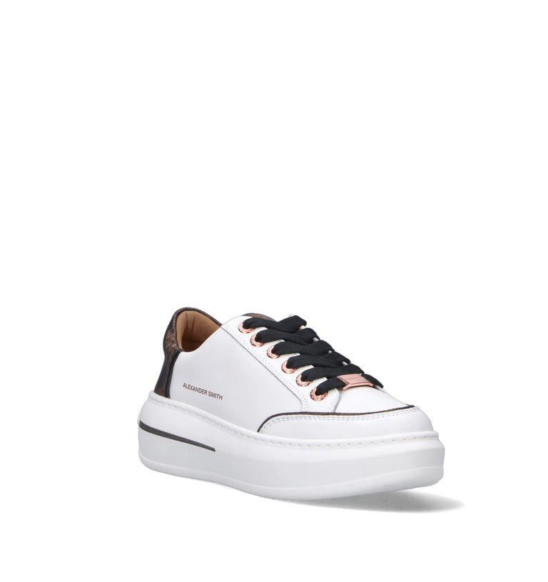 ALEXANDER SMITH Sneaker donna bianca in pelle