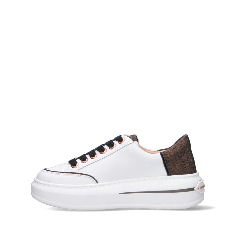 ALEXANDER SMITH Sneaker donna bianca in pelle