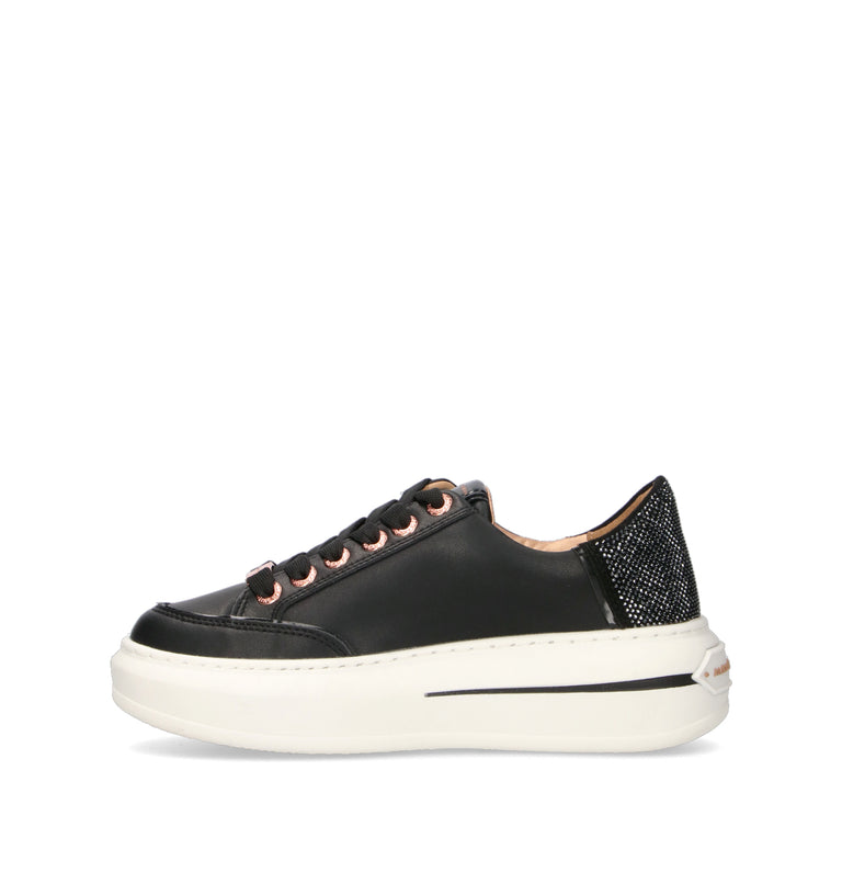 ALEXANDER SMITH Sneaker donna nera in pelle