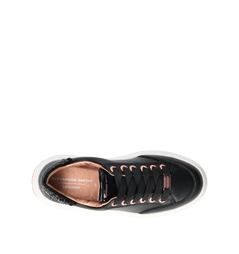 ALEXANDER SMITH Sneaker donna nera in pelle