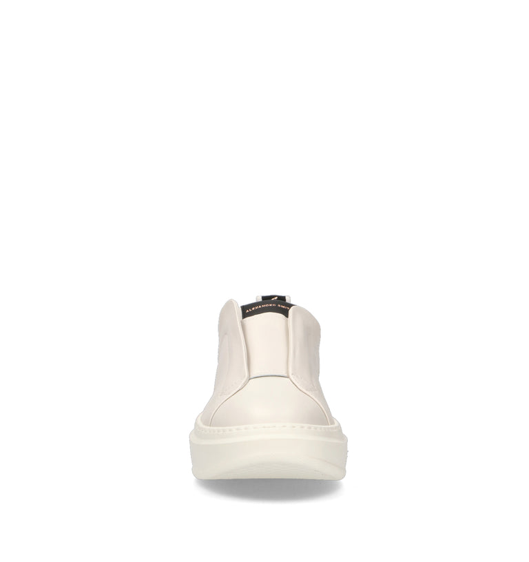 ALEXANDER SMITH Sneaker donna bianca/nera in pelle