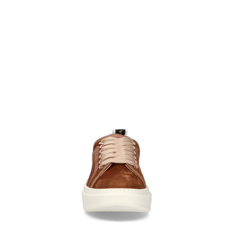 ALEXANDER SMITH Sneaker donna marrone in pelle