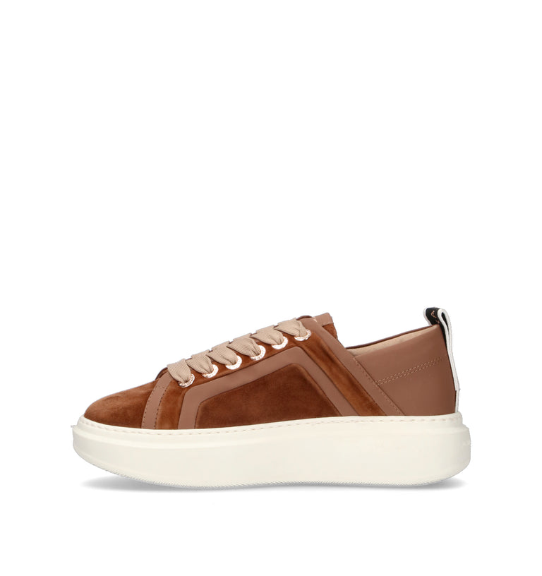 ALEXANDER SMITH Sneaker donna marrone in pelle