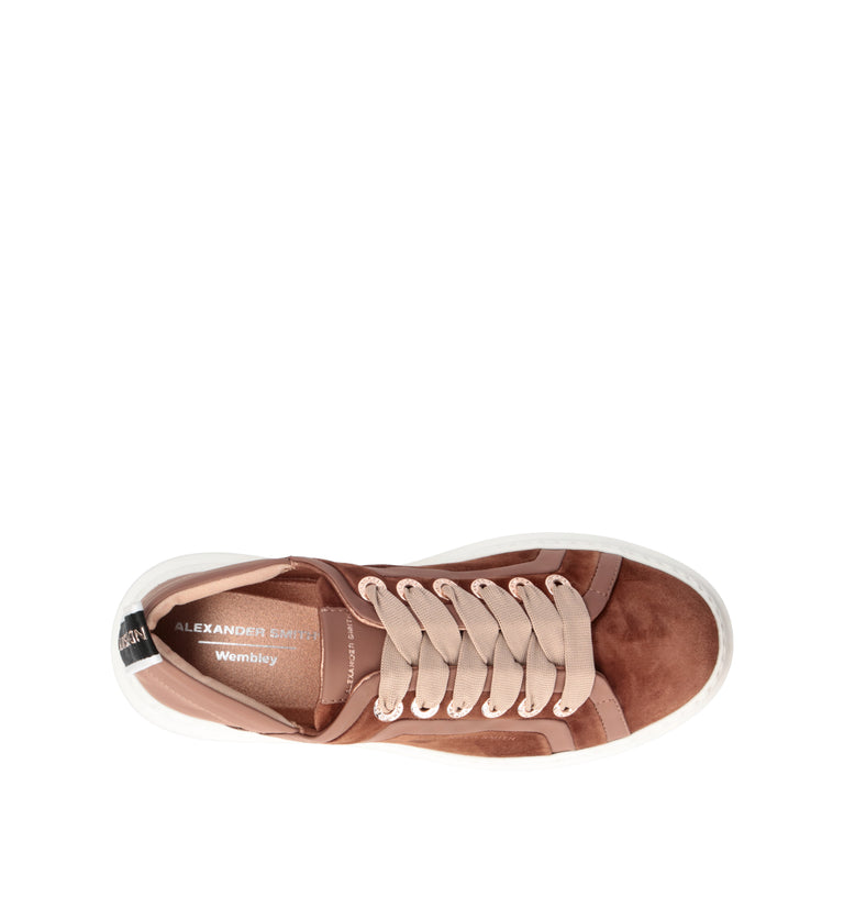 ALEXANDER SMITH Sneaker donna marrone in pelle