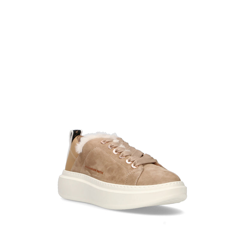 ALEXANDER SMITH Sneaker donna cammello in suede