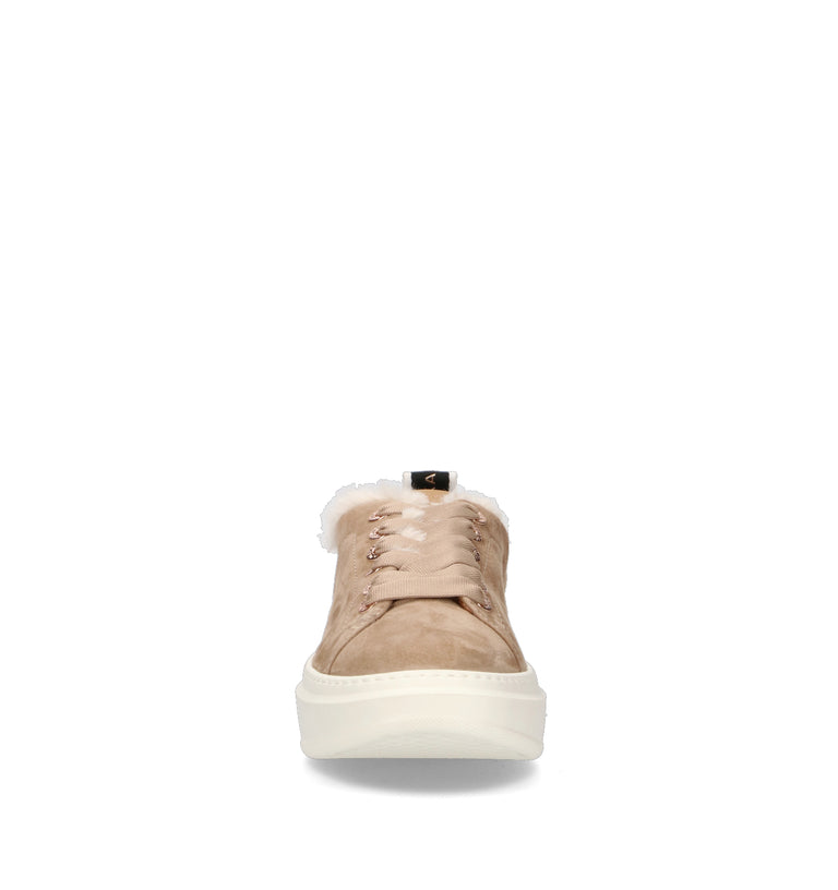ALEXANDER SMITH Sneaker donna cammello in suede