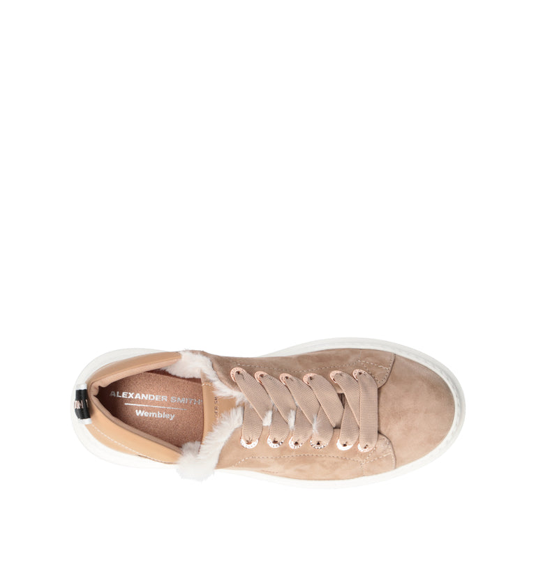 ALEXANDER SMITH Sneaker donna cammello in suede