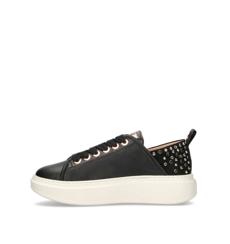 ALEXANDER SMITH Sneaker donna nera in pelle