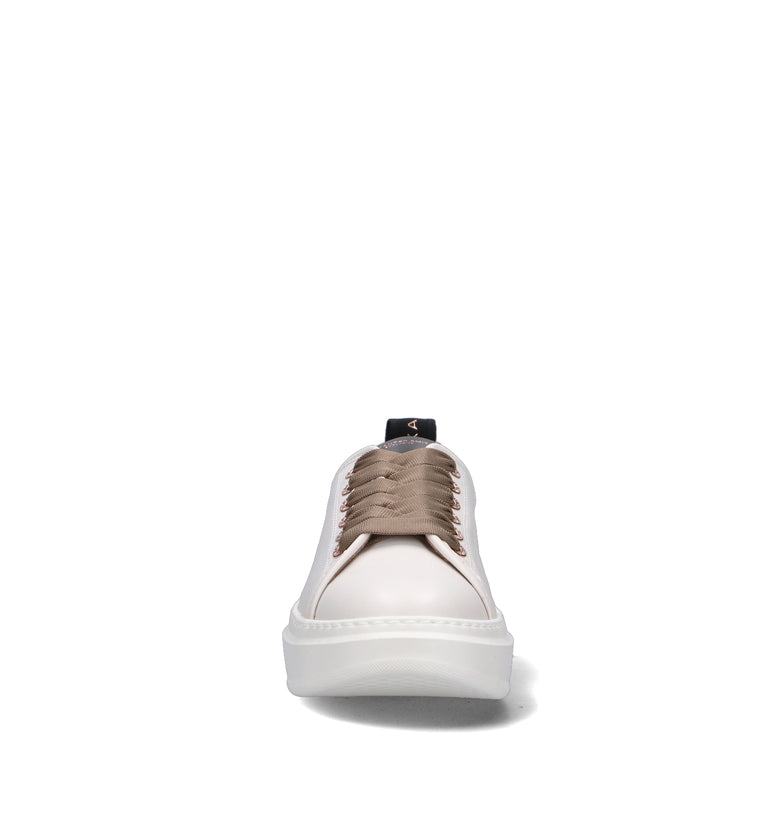ALEXANDER SMITH Sneaker donna bianca/marrone in pelle