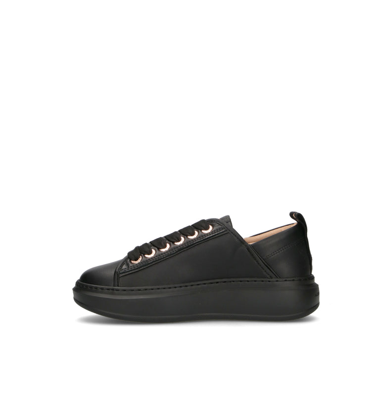 ALEXANDER SMITH Sneaker donna nera in pelle