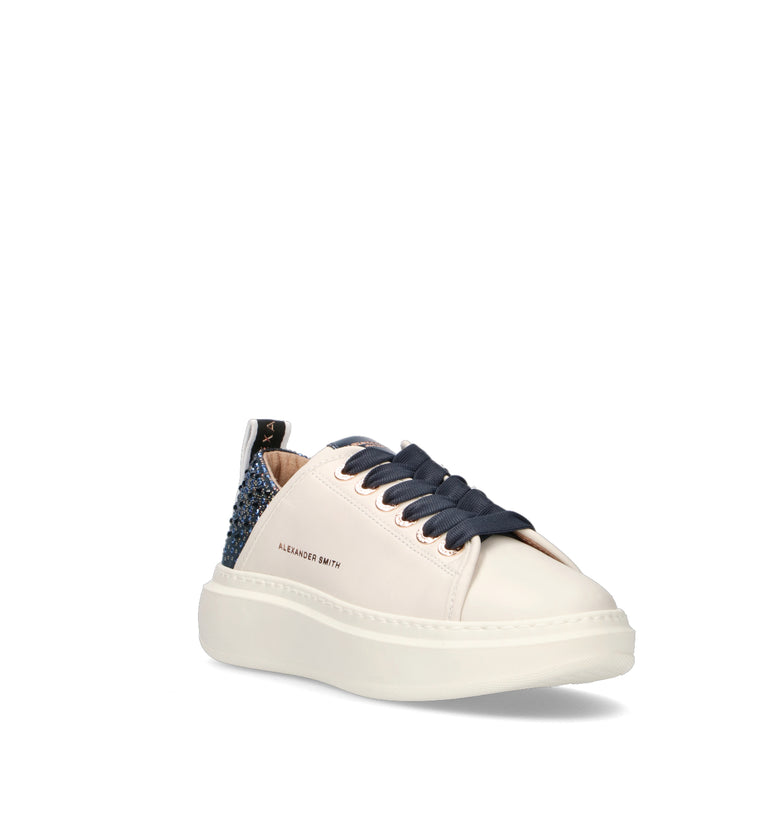 ALEXANDER SMITH Sneaker donna bianca in pelle