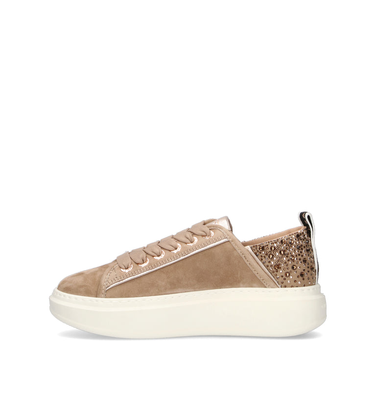 ALEXANDER SMITH Sneaker donna beige in suede