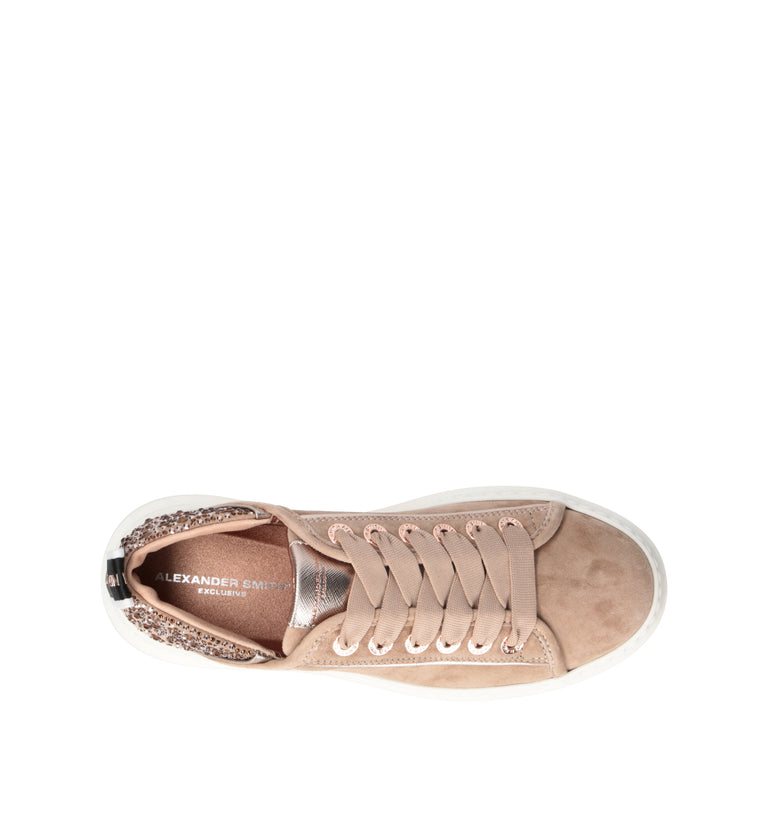 ALEXANDER SMITH Sneaker donna beige in suede