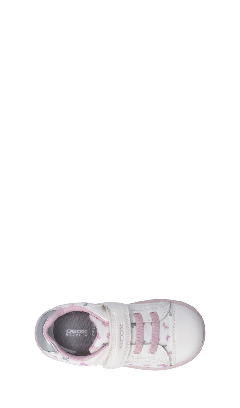 GEOX Sneaker ragazza bianca/rosa