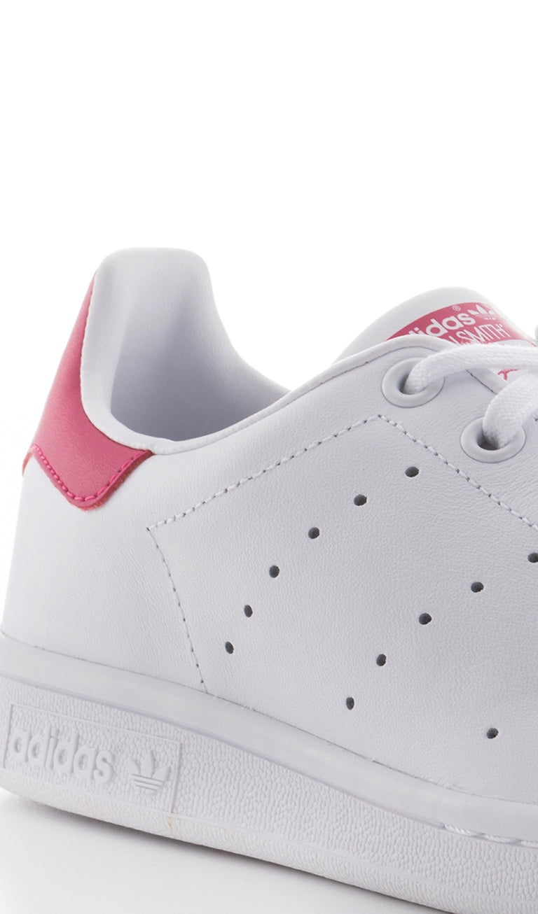 ADIDAS ORIGINAL STAN SMITH Sneaker donna bianca/rosa in pelle